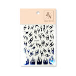 Race me! stickers No3 Metallic blue