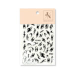 Race me! stickers No5 black