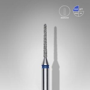 Diamond nail drill bit needle blue EXPERT head diameter 1 mm / working part 10 mm FA80B010/10